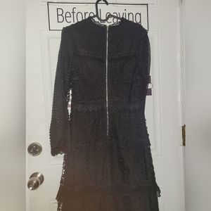 2  cute small black dresses FEW MODA midi and Steppin Out small